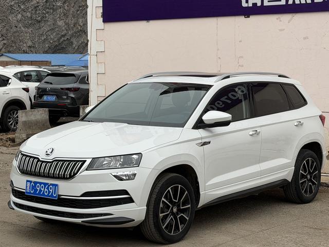 Skoda Karoq 2023, 1.4 л турбо, робот (DCT), передний, пробег 8 000 км — авто из Китая с пробегом