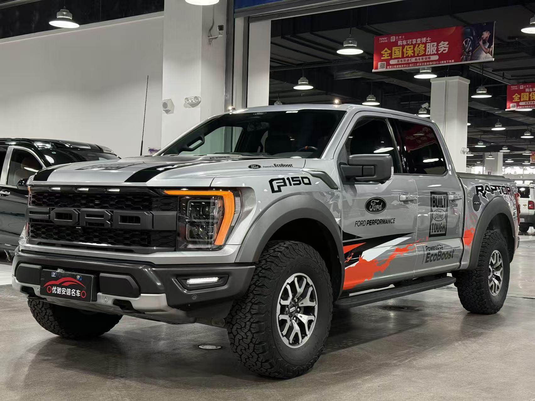 Ford F-150 Raptor 2022, 3.5 л турбо, автомат, полный, пробег 40 000 км — авто из Китая с пробегом