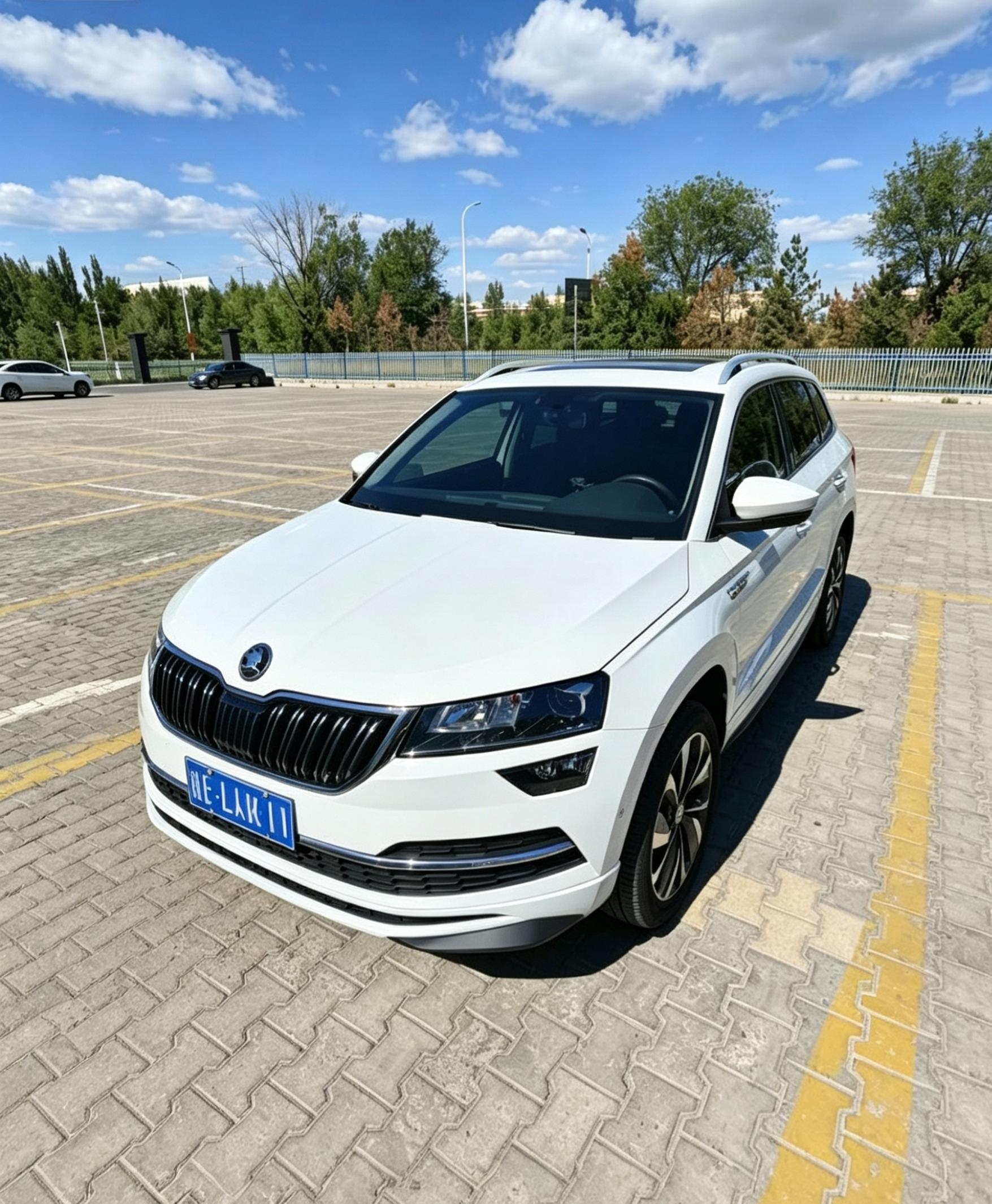 Skoda Karoq 2023, 1.4 л турбо, робот (DCT), передний, пробег 26 000 км — авто из Китая с пробегом